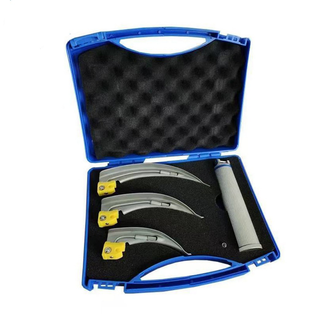 Smepeno stainless steel anesthetic laryngoscope peephole for adults, infants, newborns and children, medical medical devices