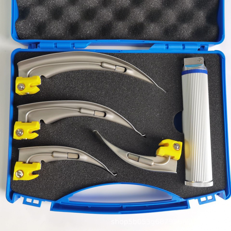 Smepeno stainless steel anesthetic laryngoscope peephole for adults, infants, newborns and children, medical medical devices Item Picture