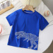 New boys' clothes, summer children's base layer, boys' little kids' stylish top, short-sleeved T-shirt, with trendy hair replacement inside Specification drawing