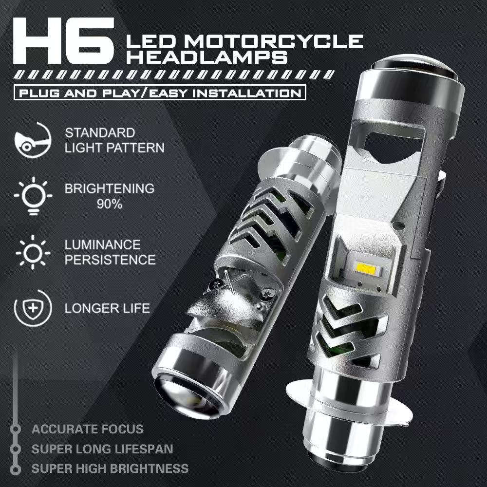 The newly designed 28W lens electric vehicle LED headlight P15D, lens motorcycle light T19, and the popular export product H6M