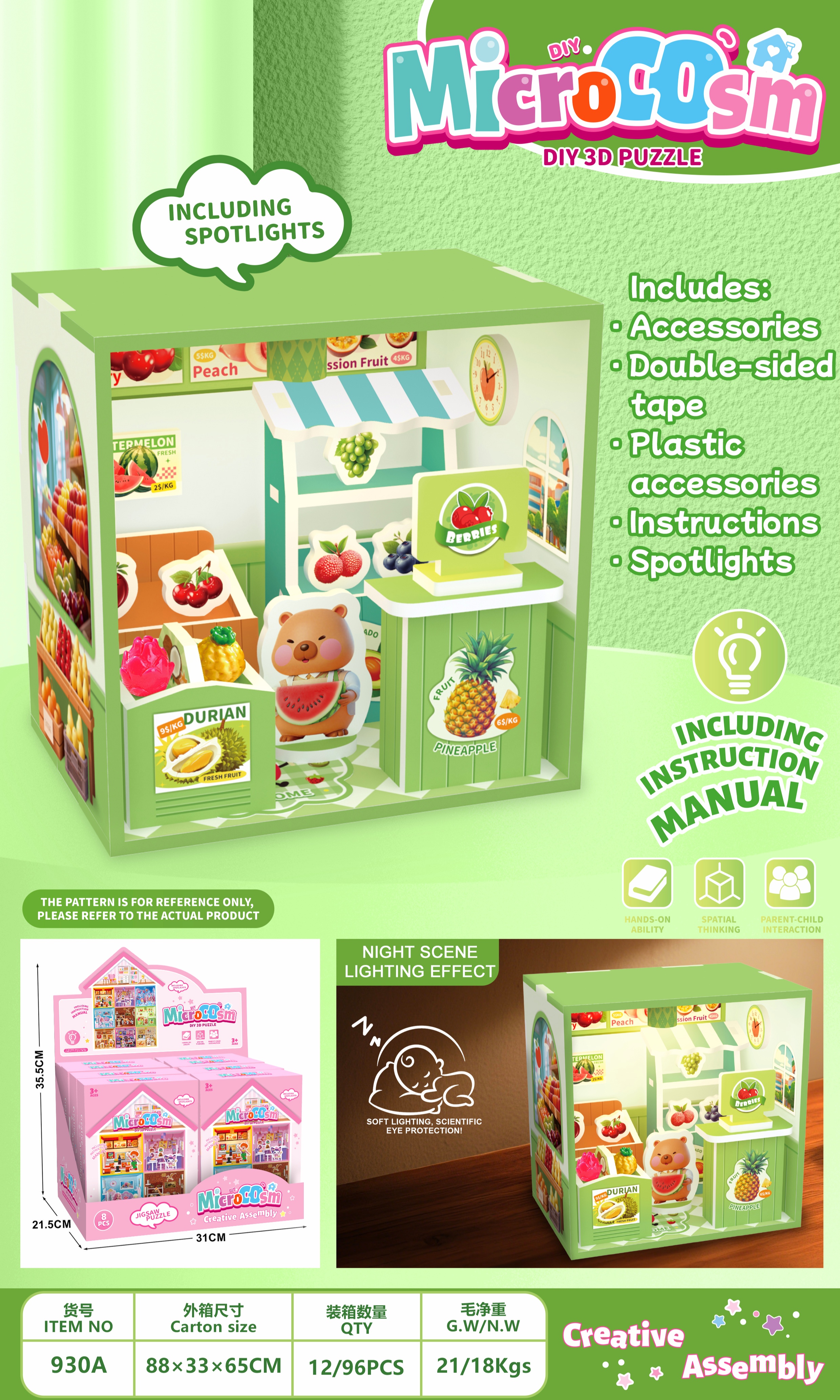 "Microscopic Little World Fruit Store Lighting Series details Picture