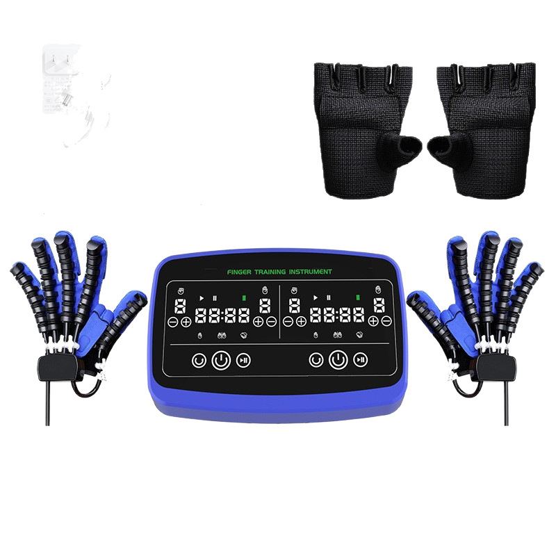 Finger training equipment for the elderly with hemiplegia and stroke, hand exercise for both hands, five-finger multi-functional pneumatic and electric machine gloves, health care and nursing products details Picture