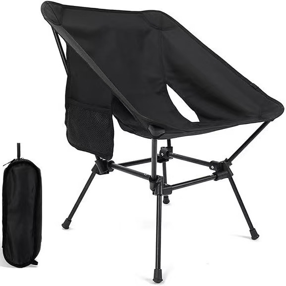 户外便捷式折叠椅 碳钢四角椅 月亮椅摩托车载折叠椅 轻便椅