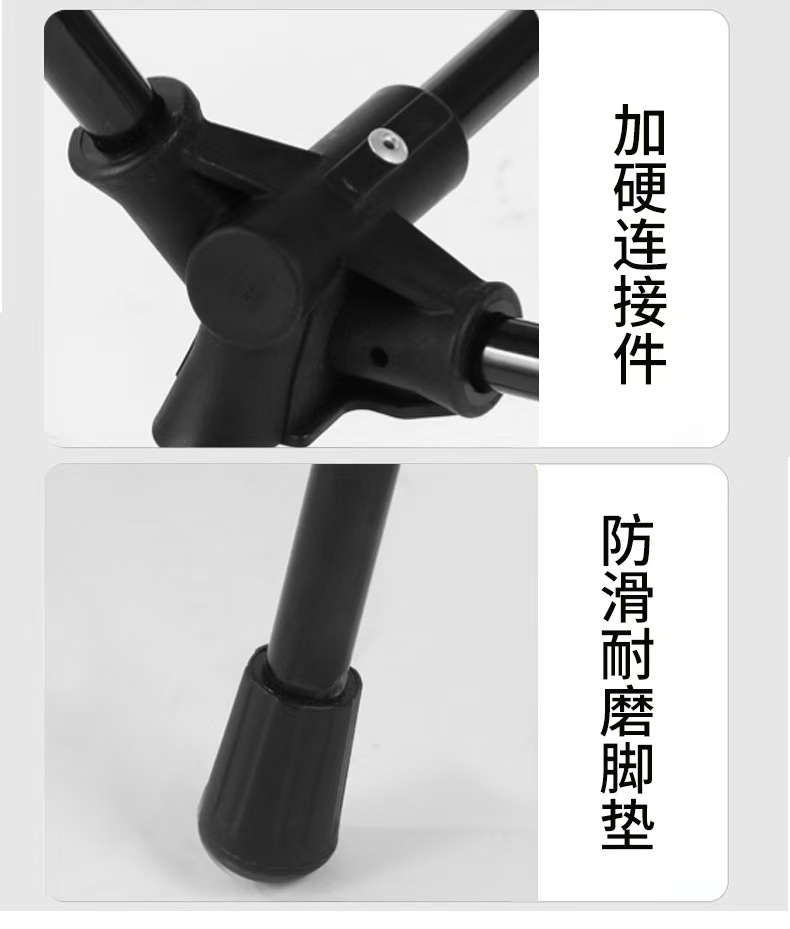 户外便捷式折叠椅 碳钢四角椅 月亮椅摩托车载折叠椅 轻便椅详情图5