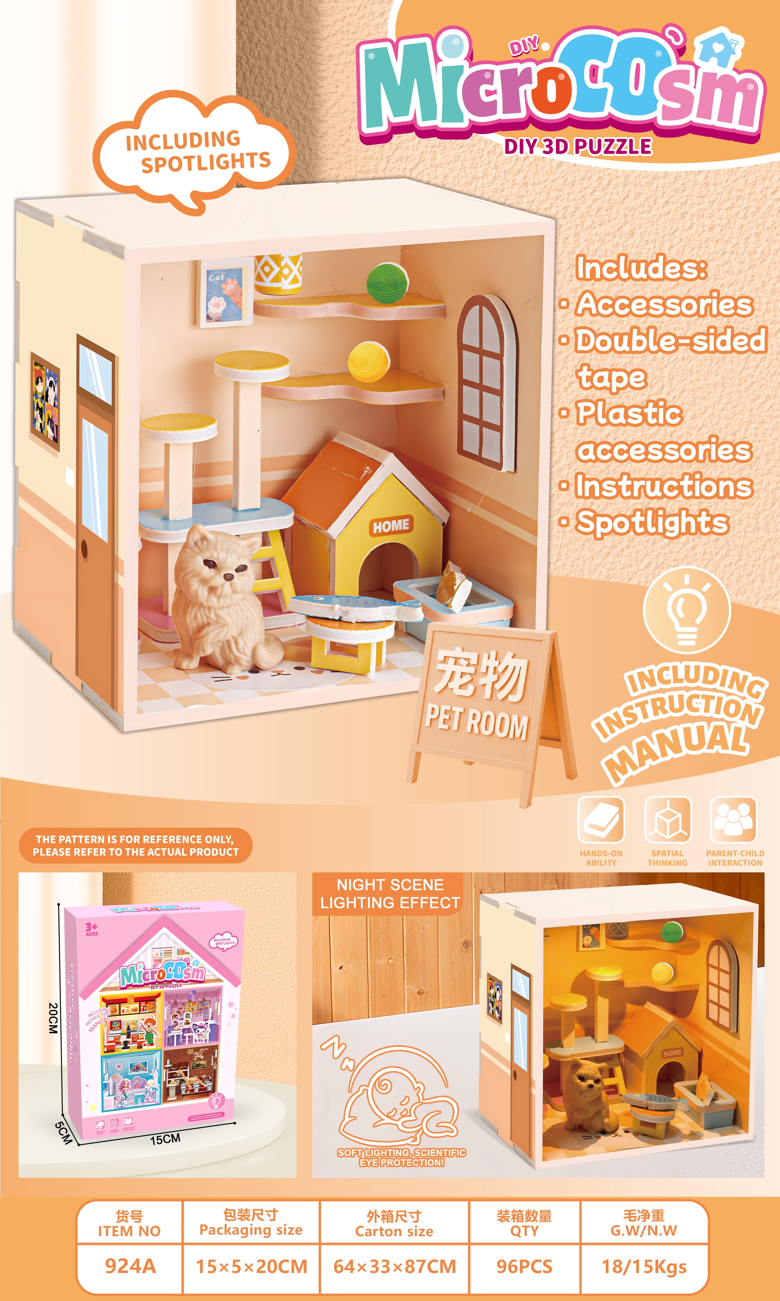 "Microscopic Little World Pet Room Lighting Series Specification image