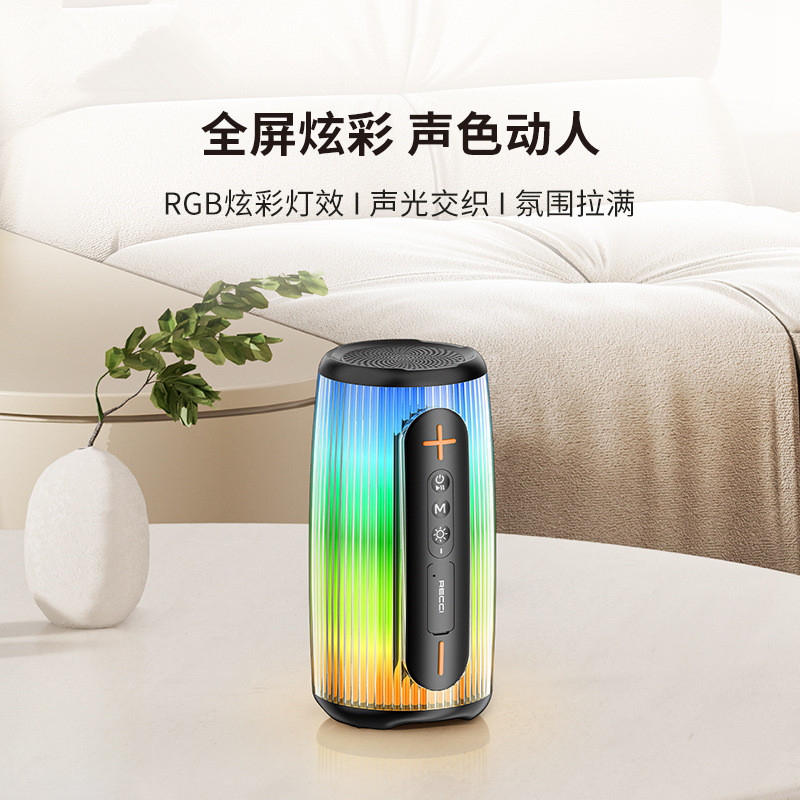 Recci RSK-W45 Bluetooth Speaker Version 5.3, suitable for mobile phones, portable cars, outdoor sports 2025 Application Scenario