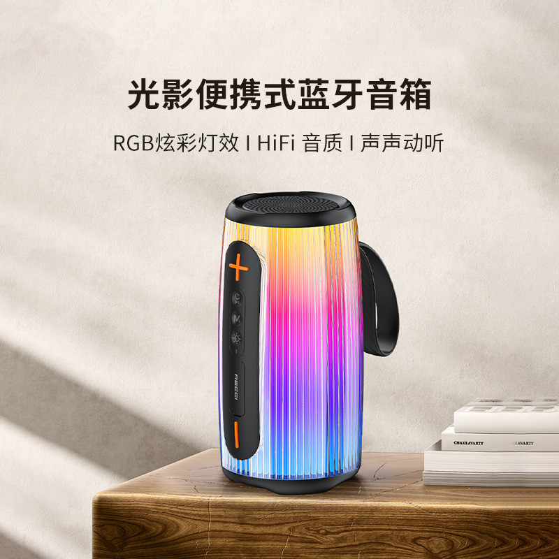 Recci RSK-W45 Bluetooth Speaker Version 5.3, suitable for mobile phones, portable cars, outdoor sports 2025 Item Picture