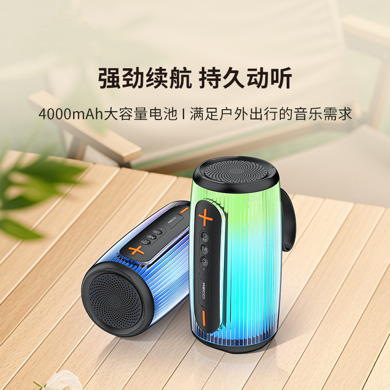 Recci RSK-W45 Bluetooth Speaker Version 5.3, suitable for mobile phones, portable cars, outdoor sports 2025 details Picture