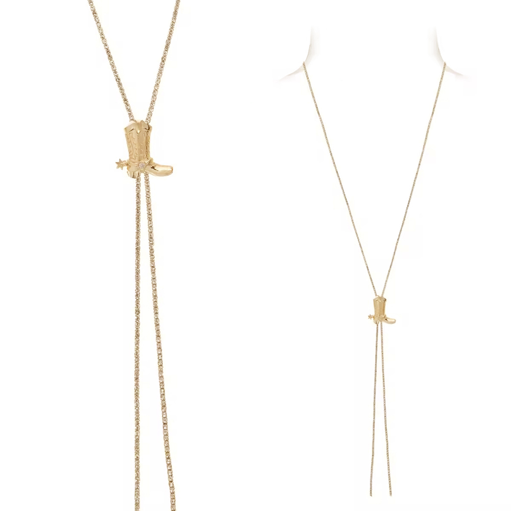 A popular long sweater chain for cross-border trade with sliding adjustment, featuring heart-shaped five-pointed stars, rhinestone and zircon, and full diamonds. It is a shining Amazon trendy necklace accessory Specification image