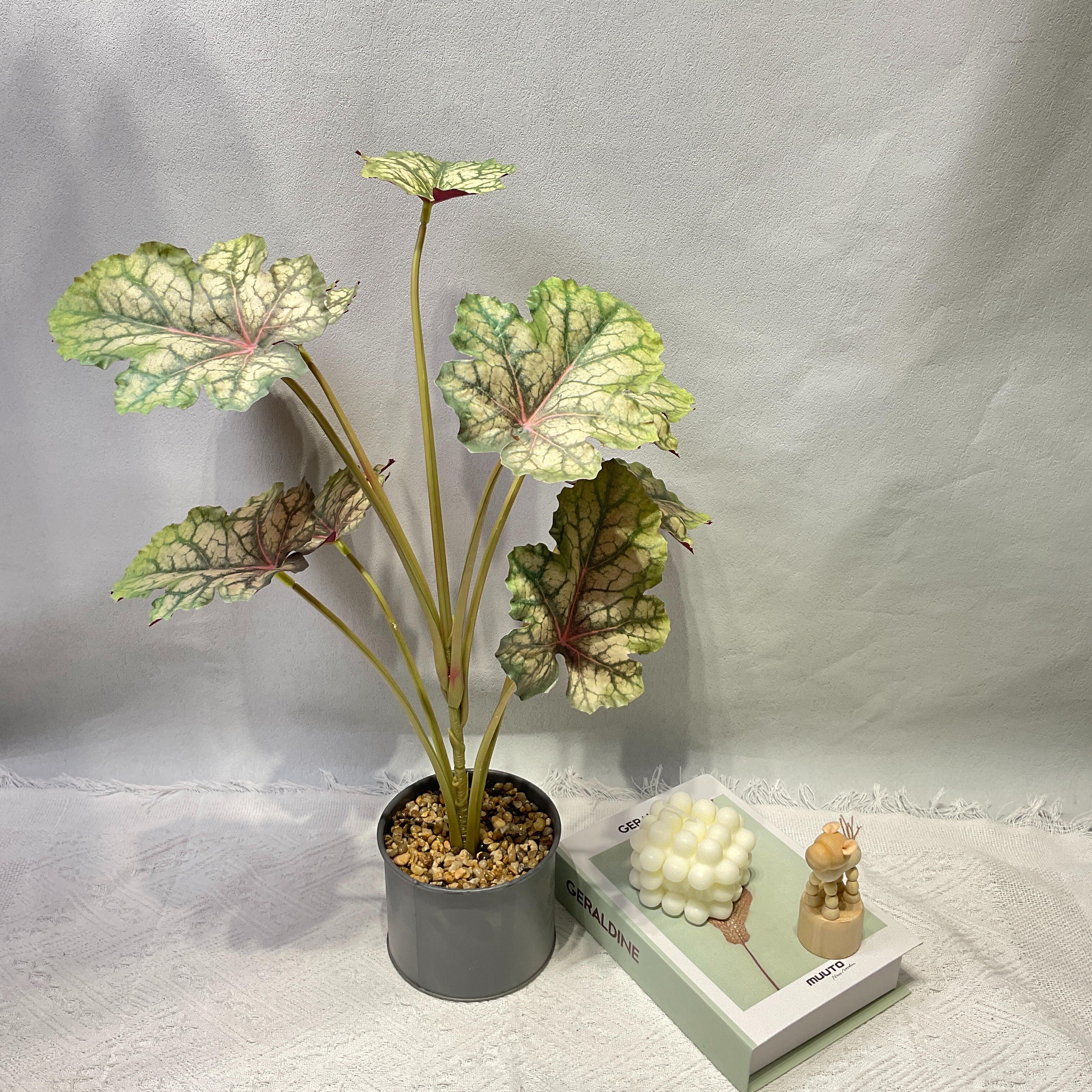 ZW51仿真盆栽假竹子多肉花苗地瓜叶植物装饰摆件室内绿植假植物仿真植物盆栽