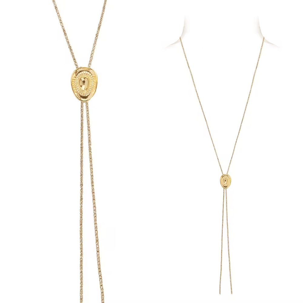 A popular long sweater chain for cross-border trade with sliding adjustment, featuring heart-shaped five-pointed stars, rhinestone and zircon, and full diamonds. It is a shining Amazon trendy necklace accessory details Picture