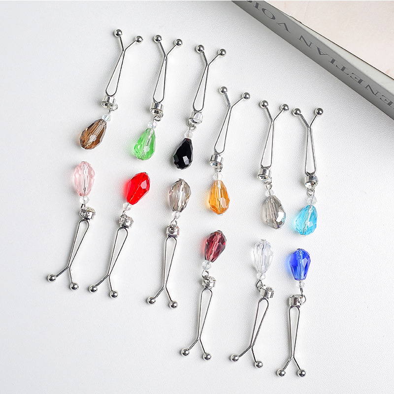 Muslim ladies' U-shaped needle, crystal neck clip, headscarf accessory, fixed pin, small clip manufacturer wholesale details Picture