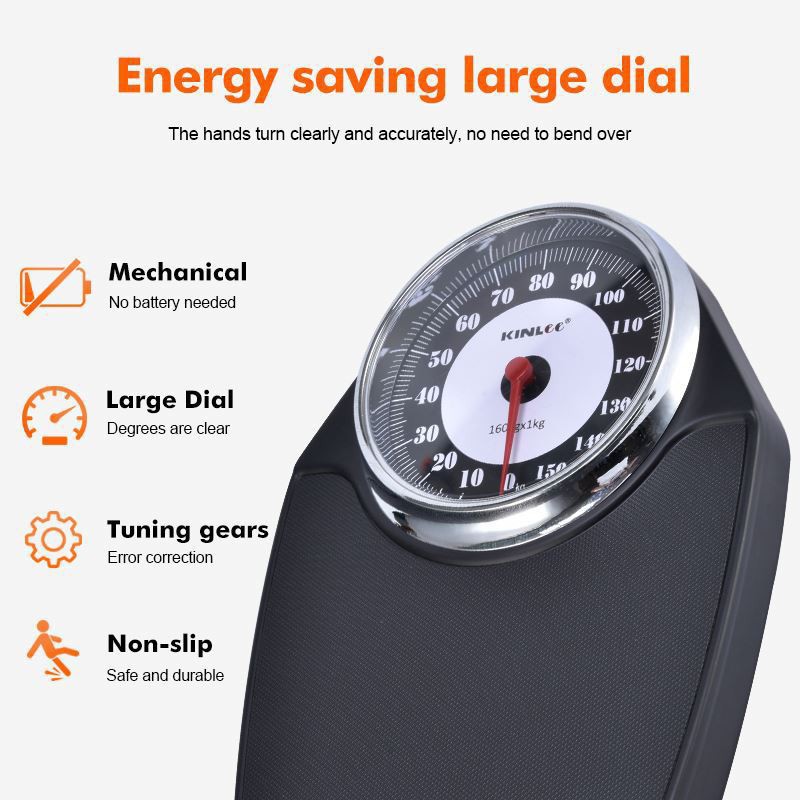 KINLEE household DT08 weighing scale, mechanical scale, human body scale, pointer health scale, non-electric weighing scale detail image 3