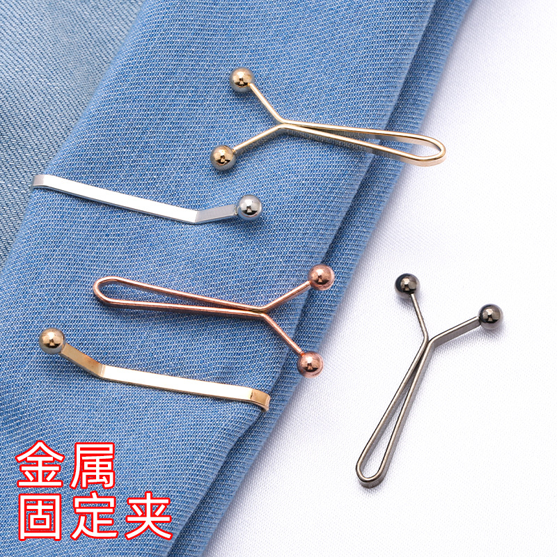 Headscarf fixed neck clips, cross-border accessories, trousers waist-cinching clips, silk scarf buckles, trouser leg fixed buckles wholesale