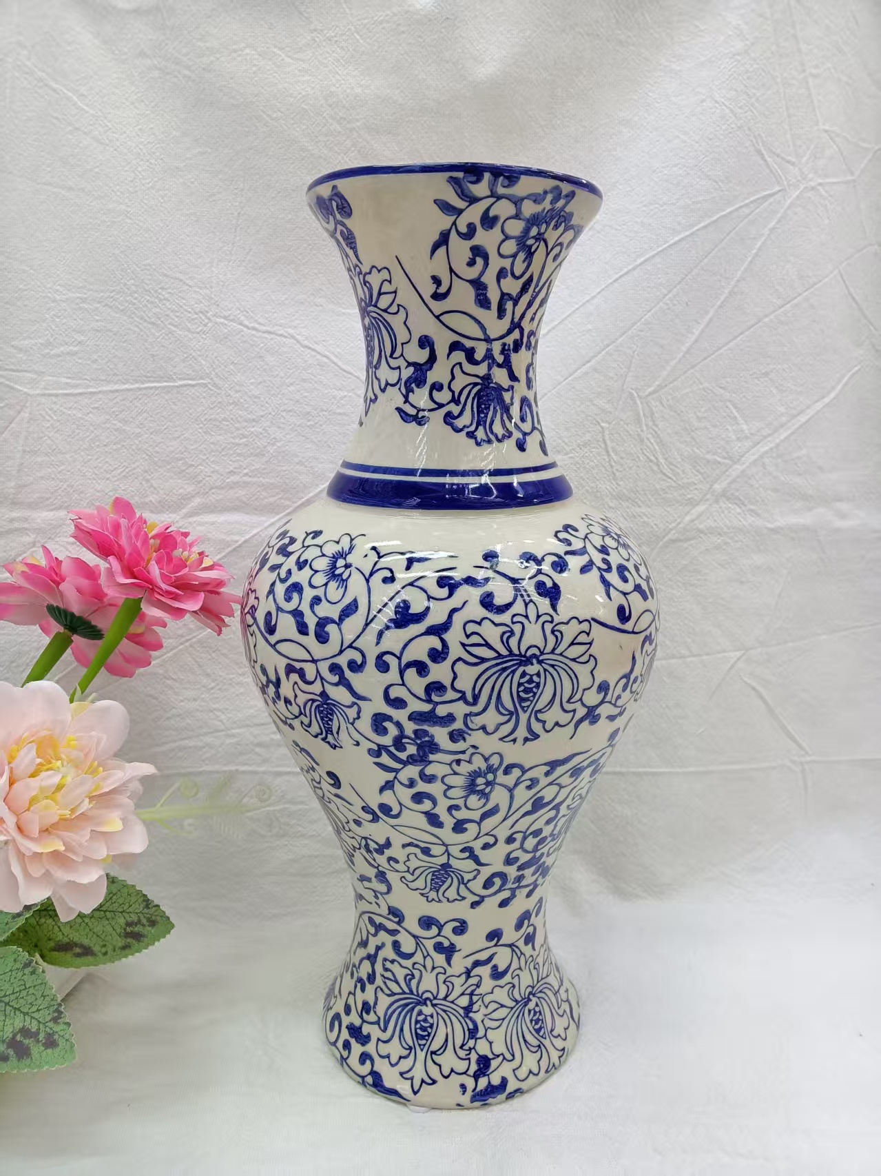 国风家居装饰品花瓶/摆件 家居玄关摆件国风摆件陶瓷花瓶简约装饰