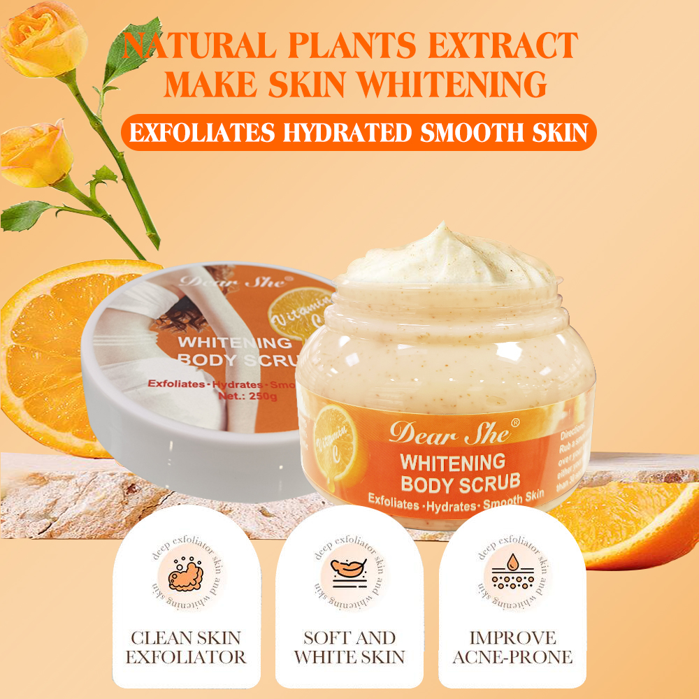 Dear she VC Orange Exfoliating and Cleansing Scrub cleanses the body Specification drawing