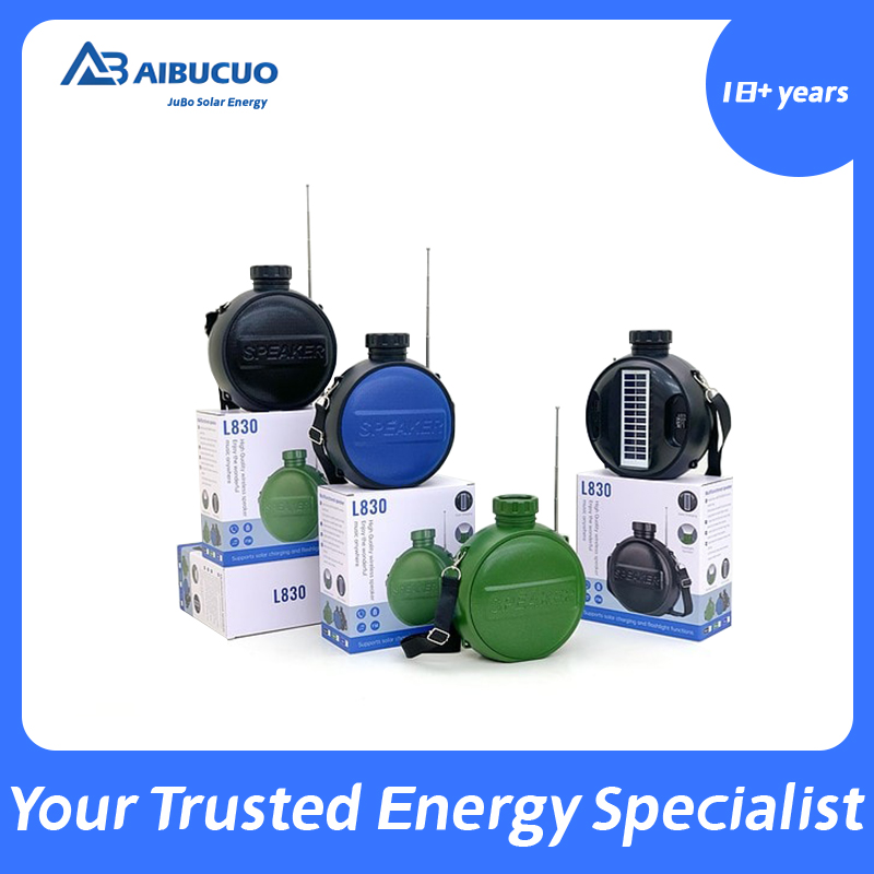 AIBUCUO's new L830 water kettle-shaped solar speaker, music player, Bluetooth speaker, mobile portable, USB charging, a hot product for export to Africa