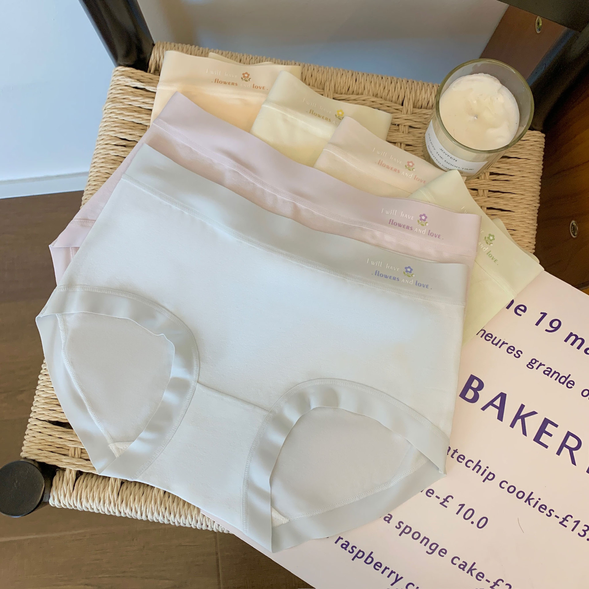 Japanese-style cute girl antibacterial triangle pants, women's seamless, large-sized sexy student underwear, women's pure cotton 21654