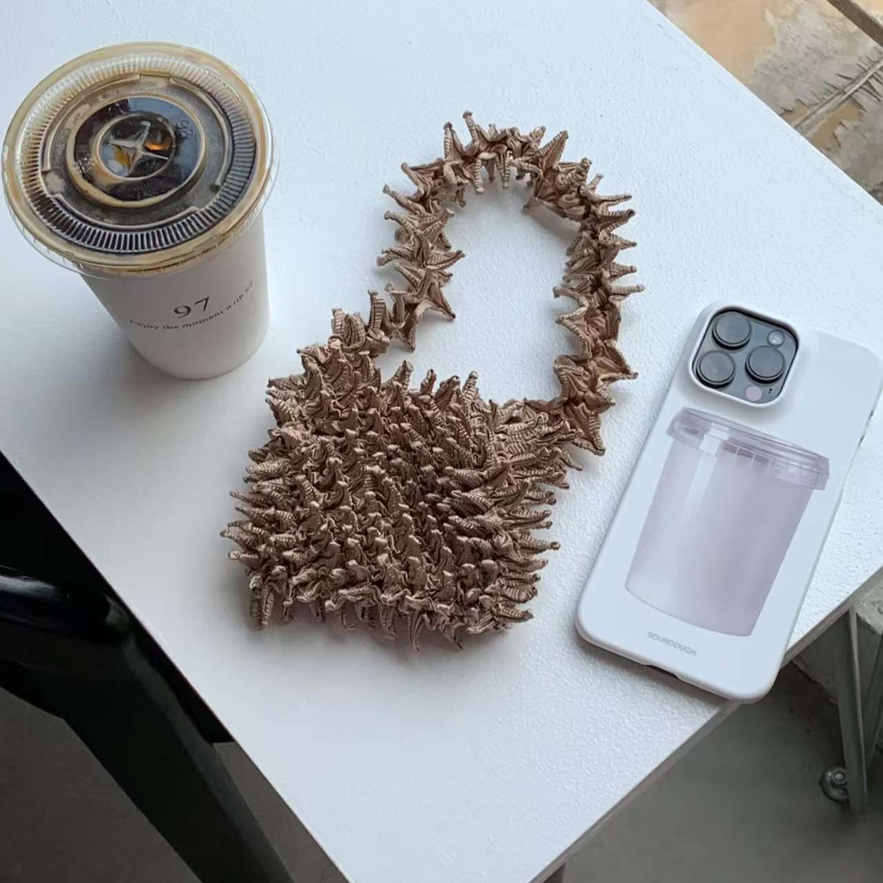 Cross-border bestsellers: single-shoulder durian bag, sea urchin bag, fashionable women's bags, multi-functional hand-held crossbody bag, fashionable, casual and versatile, trendy women's bags with various styles Specification image