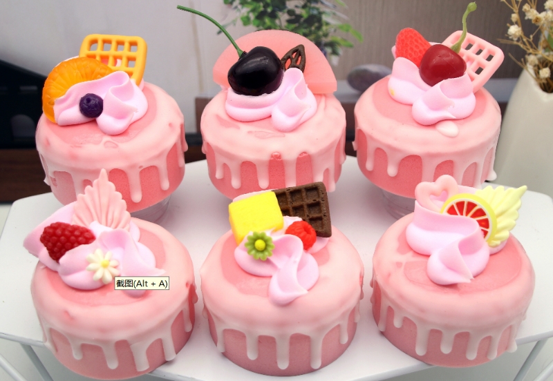 新奇特慢回弹儿童玩具礼品，食玩仿真蛋糕