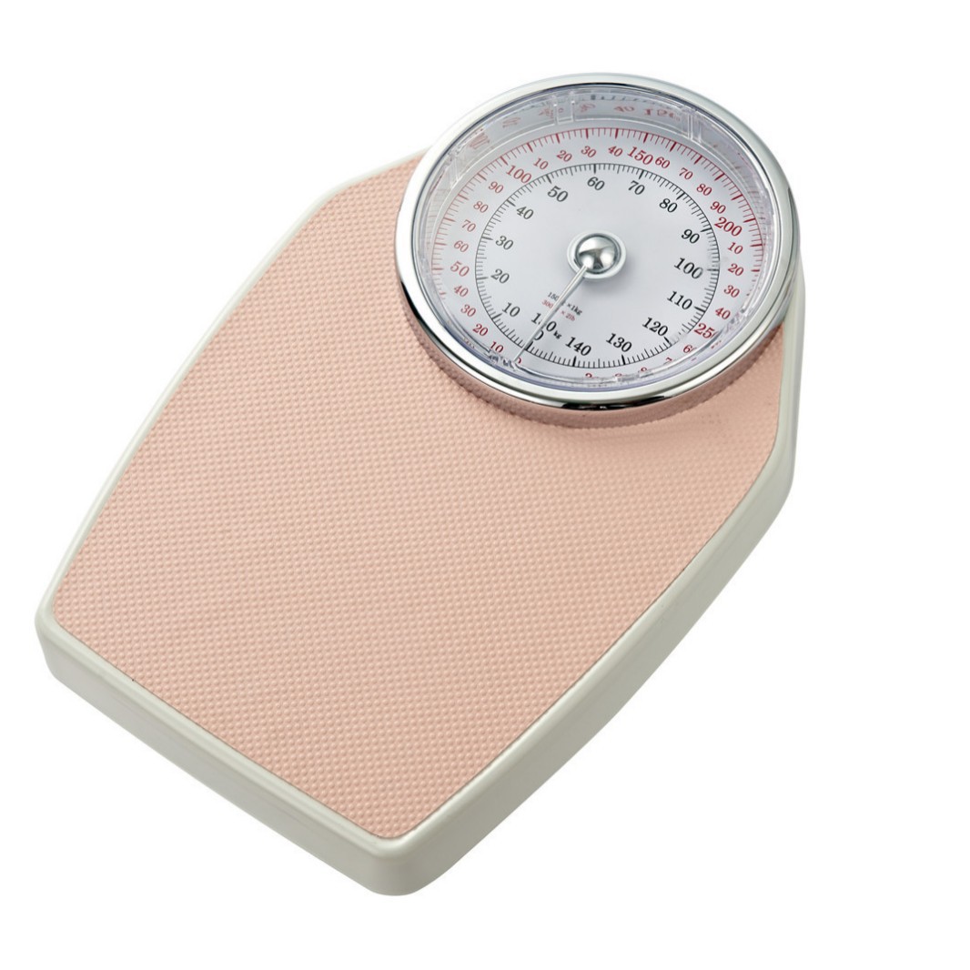 DT01 mechanical scale for export, 150kg durable, anti-slip, battery-free household body scale, 330lb Specification image