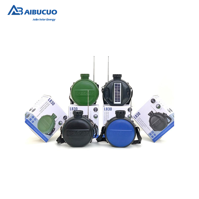 AIBUCUO's new L830 water kettle-shaped solar speaker, music player, Bluetooth speaker, mobile portable, USB charging, a hot product for export to Africa Specification image