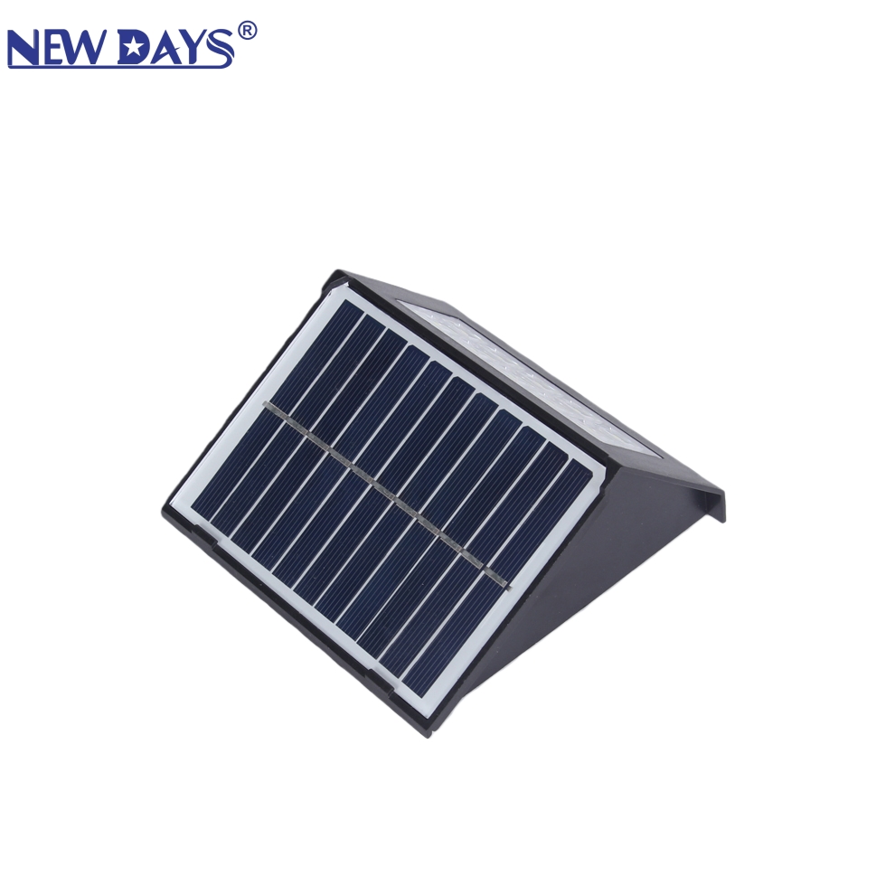 NEWD Cross-border new wall lamps, outdoor waterproof garden, villa balcony, home courtyard fence, step solar wall lamp, UL solar panel, solar lamp clip, solar charging lamp clip, outdoor solar lamp Item Picture
