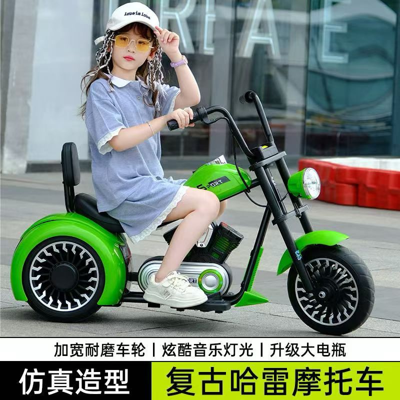 新款1900哈雷，让宝宝体验速度带来的快乐儿童电动车电动玩具车详情图5