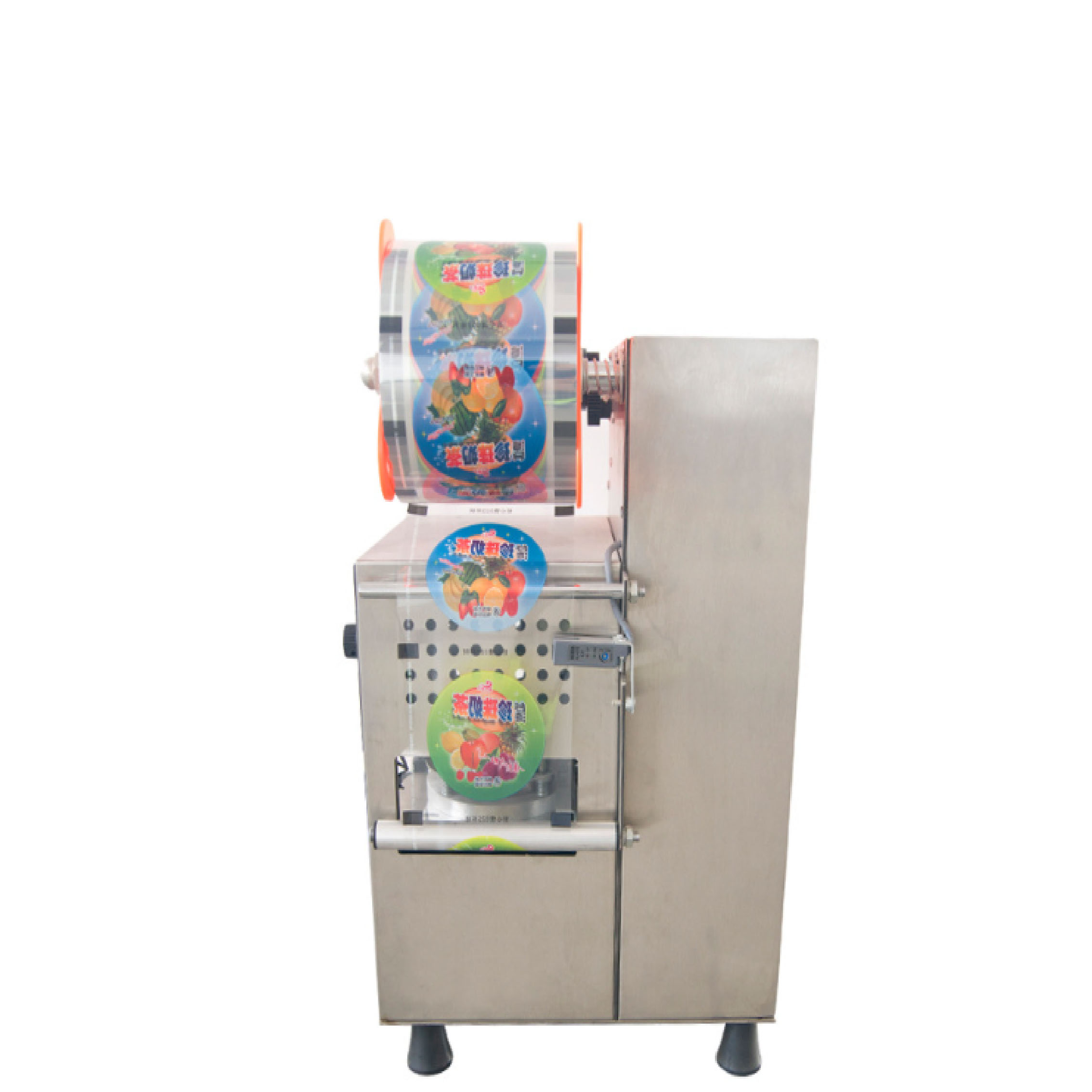 Stainless steel fully automatic sealing machine Q9 digital counting cup sealing machine, milk tea shop beverage 95 sealing machine details Picture