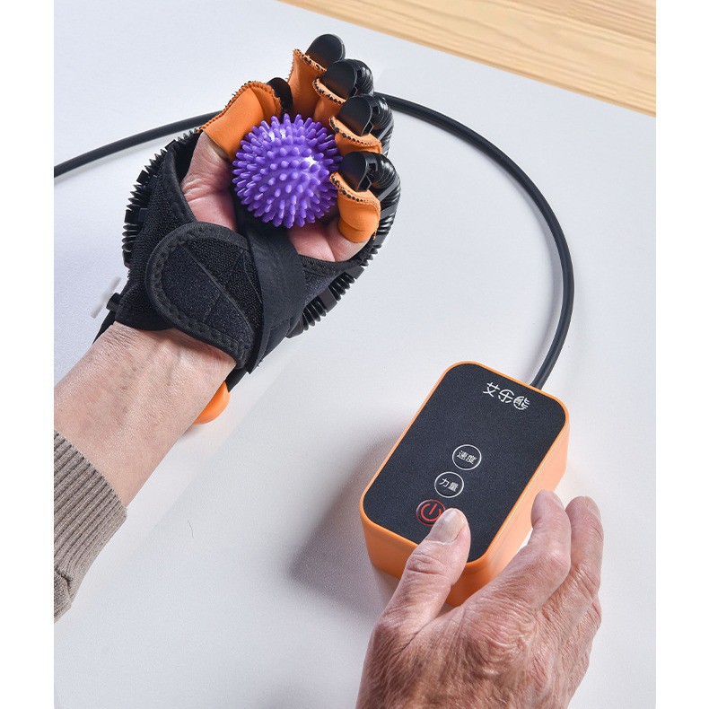 Hand finger rehabilitation training equipment, five-finger hand function exercise, flexion and extension, hemiplegia, stroke, electric robot gloves, health care and nursing products detail image 5