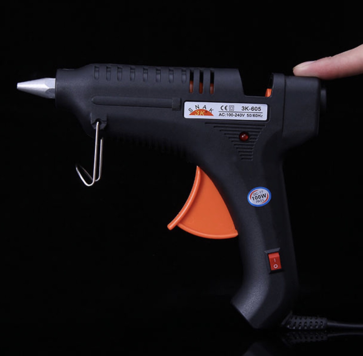 赛德3K-605热卖新款简约 黑色带开关100W热熔