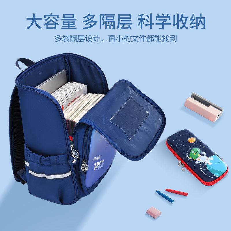 一体式护脊减负书包女童学生男生 小学生儿童书包产品图