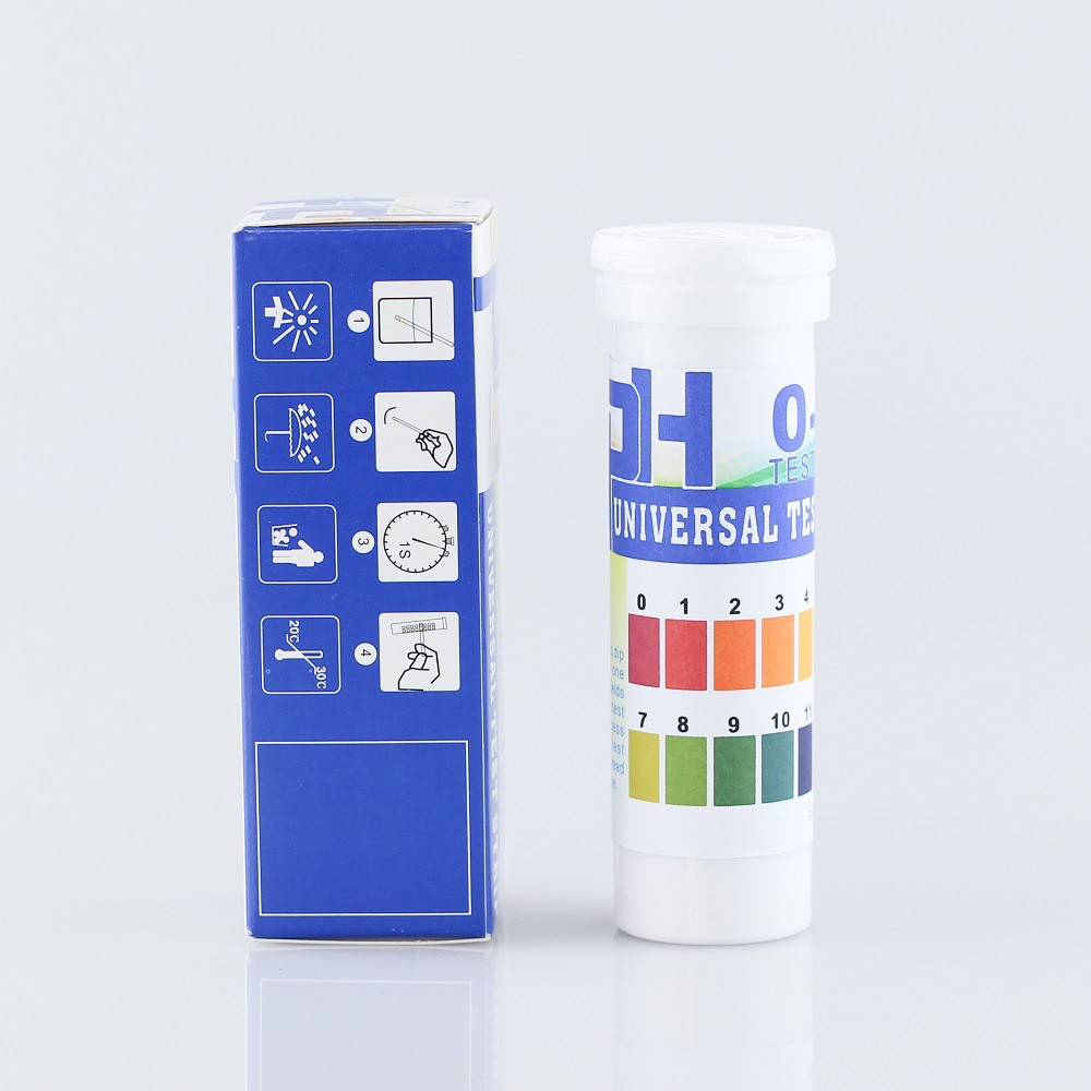 150 acid-base test strips in a cylinder, 0-14 wide range test strips, single-color test for water quality and aqueous solutions Item Picture
