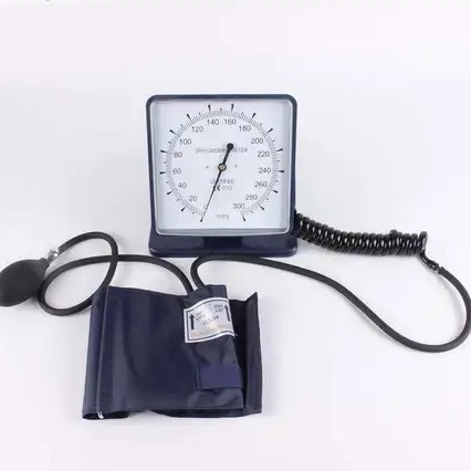 Foreign trade non-liquid manual blood pressure monitor, suspended pressure measuring instrument, double-tube iron ring arm with pressure ball pressure gauge blood pressure monitor detail image 5