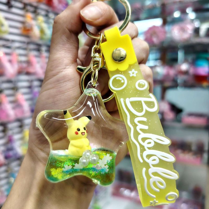 亚克力流沙瓶入油钥匙扣礼品批发书包挂件公仔可爱1流沙挂饰钥匙链