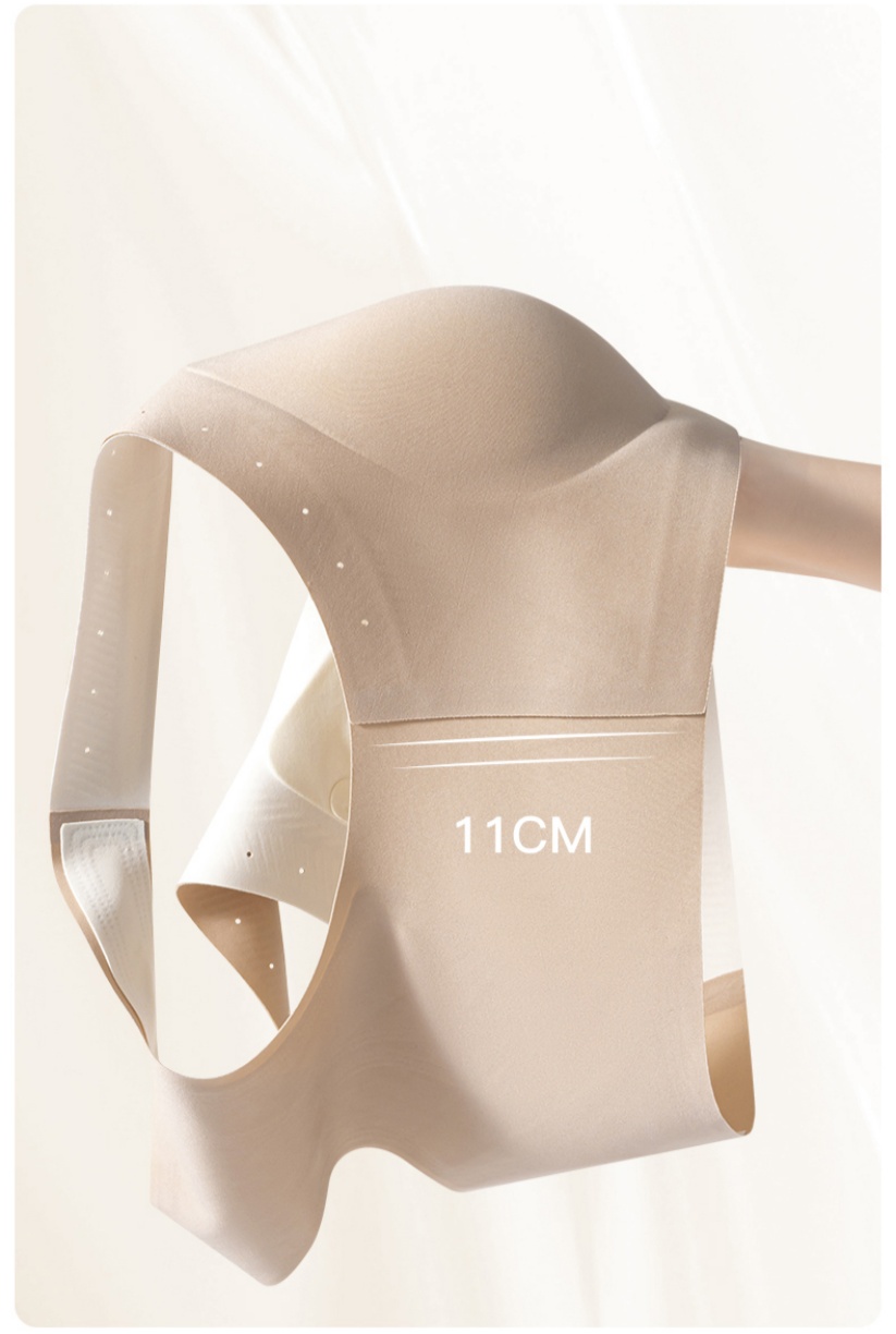 Seamless thin sports yoga front button large-sized vest, thin rims sporty I-shaped back beautiful back vest Item Picture