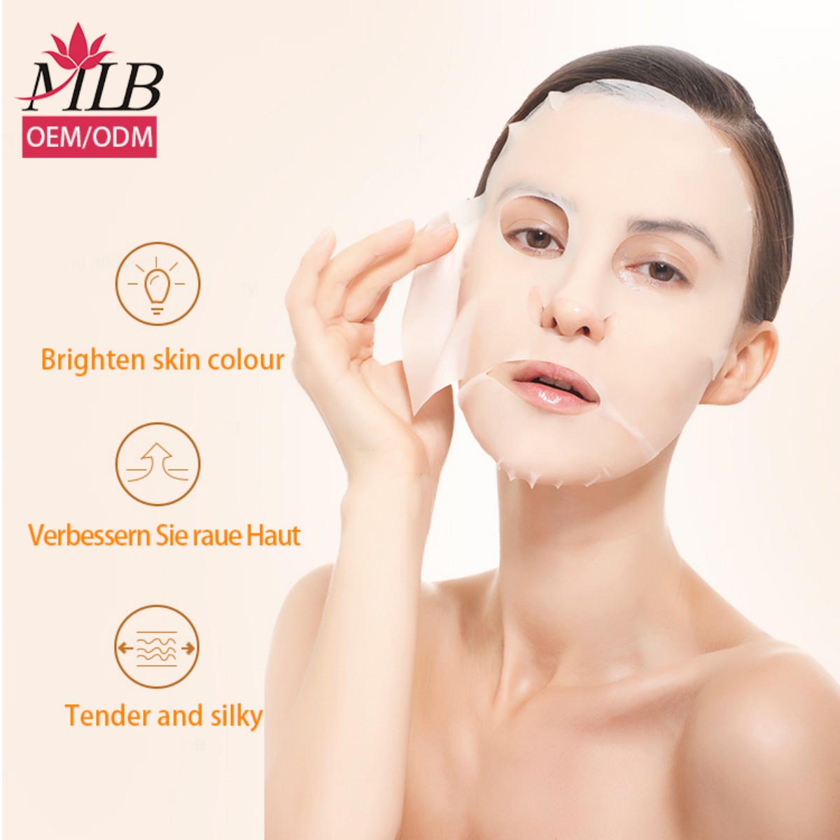 EM Orange Silk Hydrating and Moisturizing Collagen Mask: 25g Fresh Orange Vitamin C Silk Mask (Vitamin C Brightening and Whitening Edition) Application Scenario