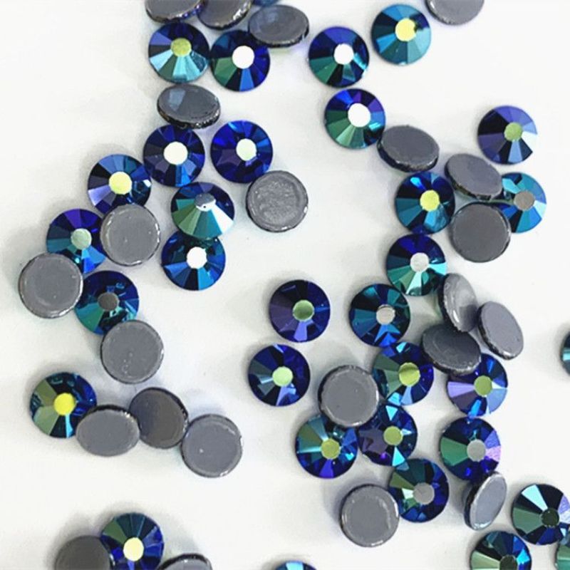 Jellystone ss6深兰AB玻璃平底钻可分装美甲饰品烫钻详情图2