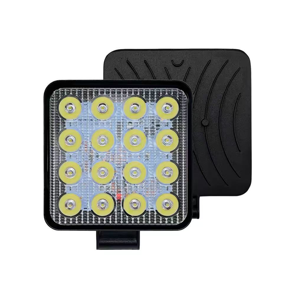 Mini 16-bead 48w led work light for automobiles, auxiliary spotlights for off-road vehicle modification projects, forklift headlights pic 3