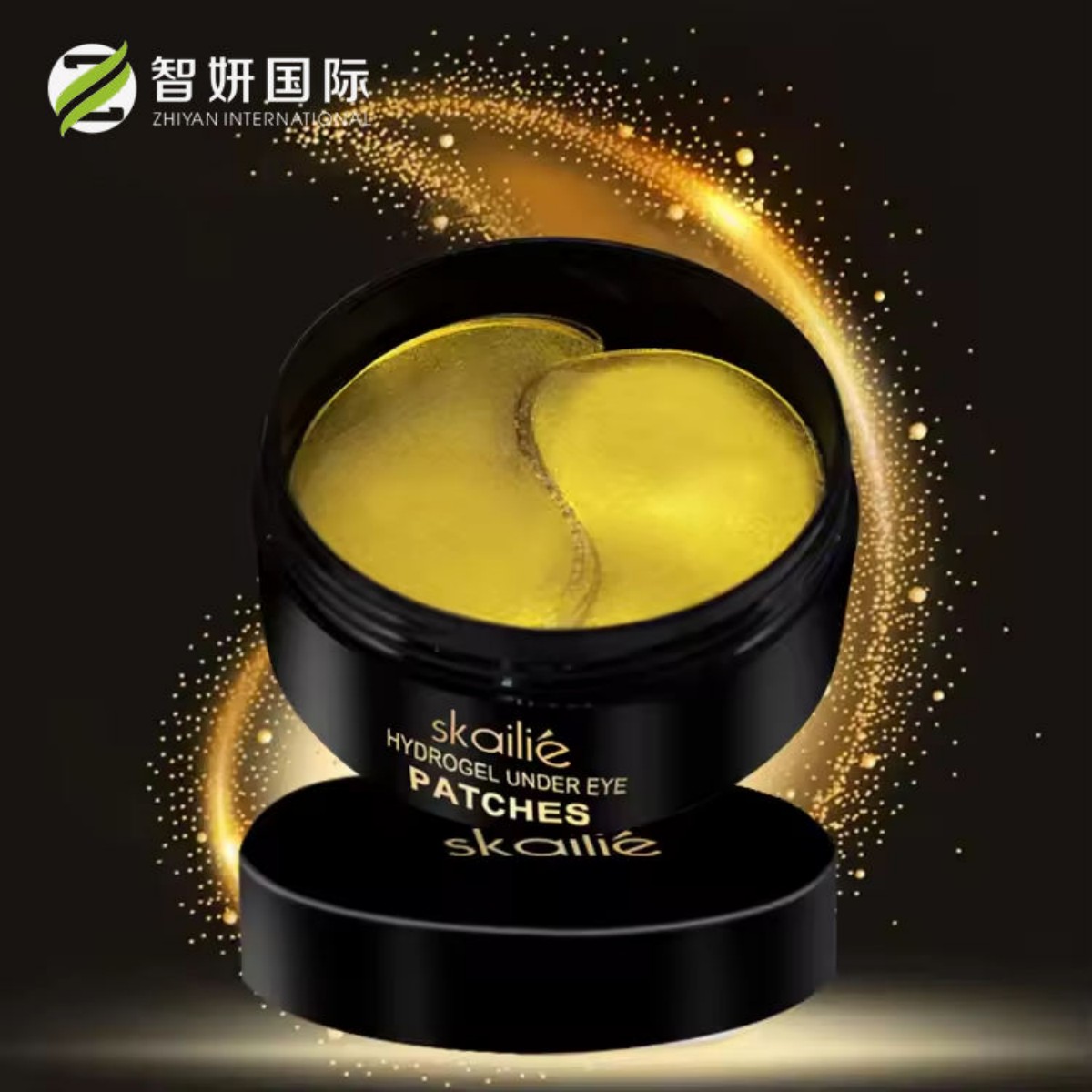 Reduce eye wrinkles and forehead wrinkles! ZHIYEON Golden Gel Eye Mask 90g/30 pairs, a vegetarian formula, tightens the eye area and brightens the complexion