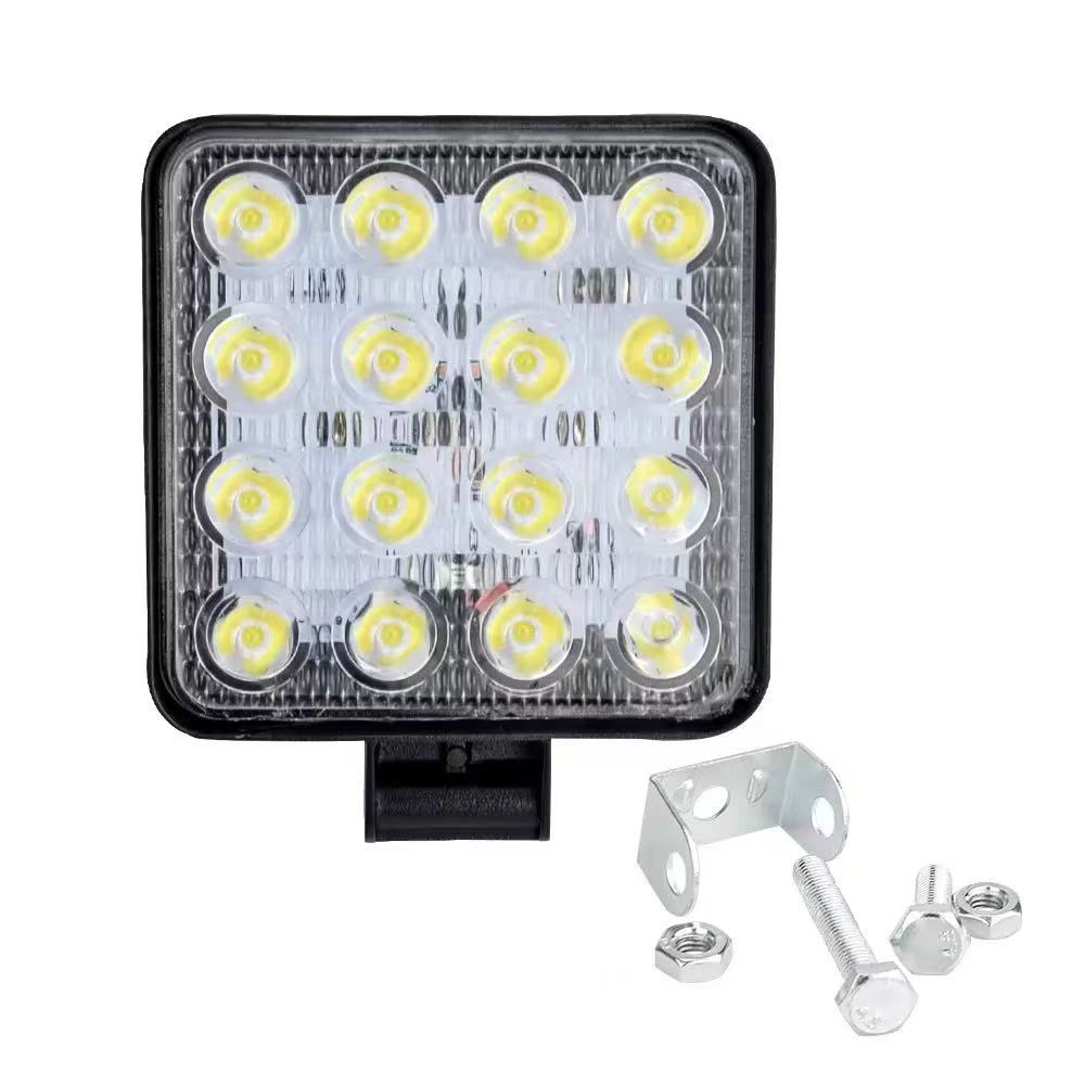Mini 16-bead 48w led work light for automobiles, auxiliary spotlights for off-road vehicle modification projects, forklift headlights pic 6