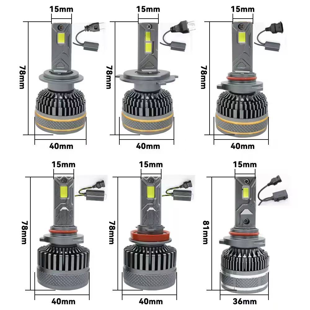 Xinhui Guang high-power automotive LED headlights, high-brightness and focused 120W waterproof modified headlights, universal high and low beam integrated lamps pic 3
