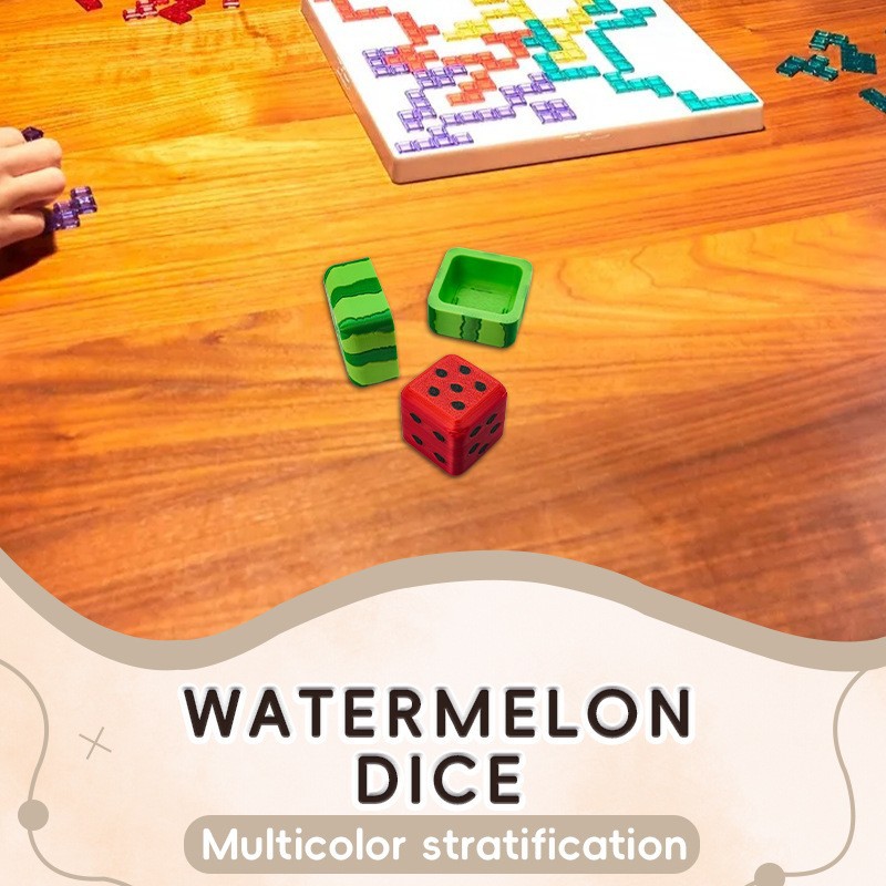 New cross-border watermelon dice creative and cute fruit dice game props Application Scenario