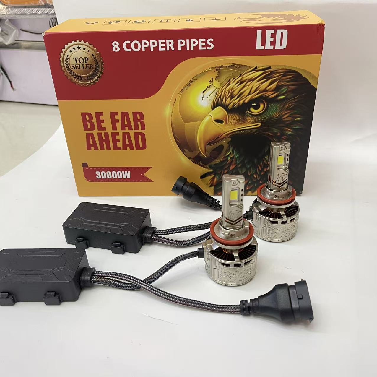 Xinhui Guang automotive LED headlights, 200W high beams, H1, H7, H4 export headlights, Russia pic 6