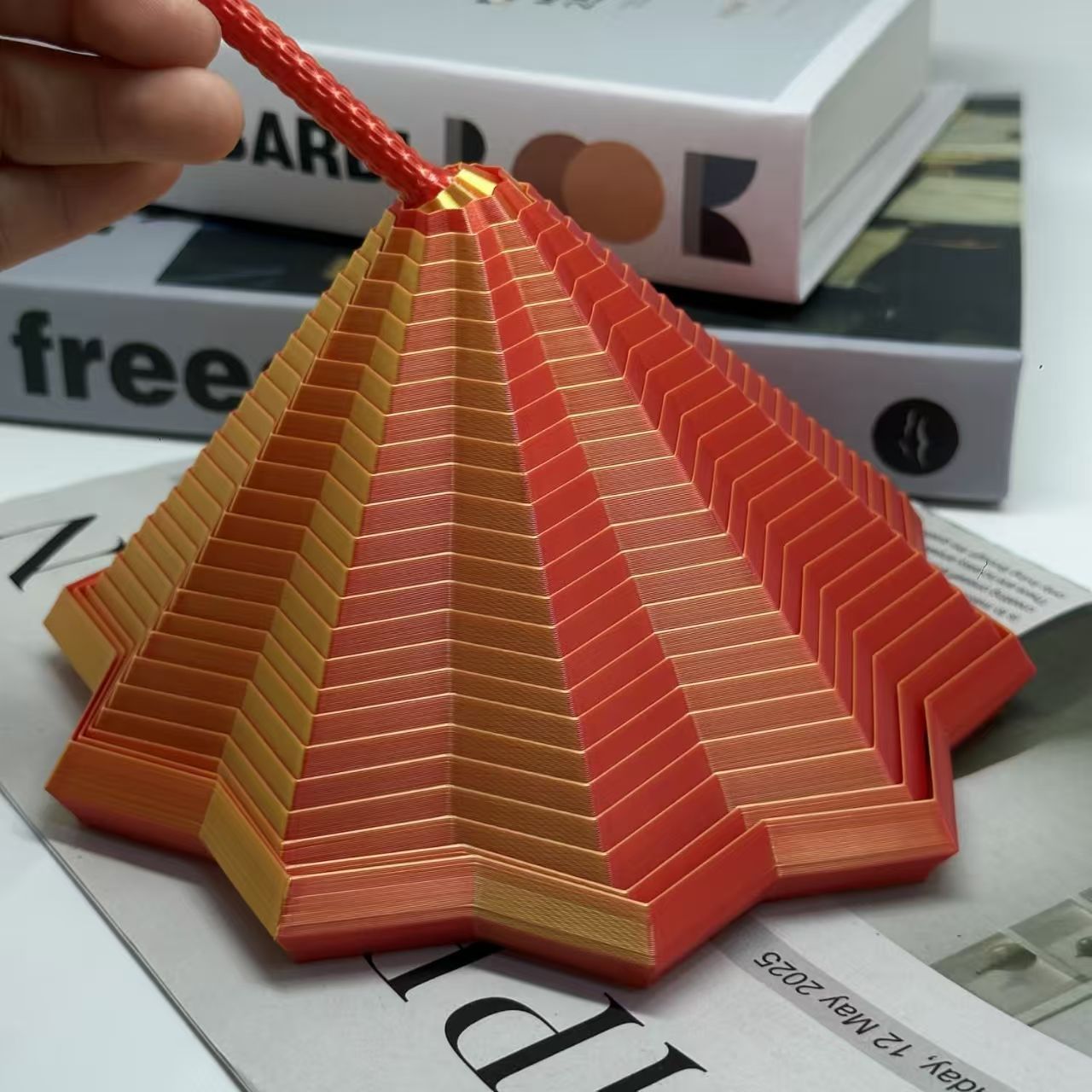 New 3D dreamy and versatile radish Tower magic geometric three-dimensional desktop spiral children's stress-relieving cross-border toy detail image 4