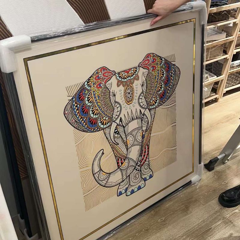 装饰画/铁艺/唐卡/屋内挂画/玄关画新中式白底实物图