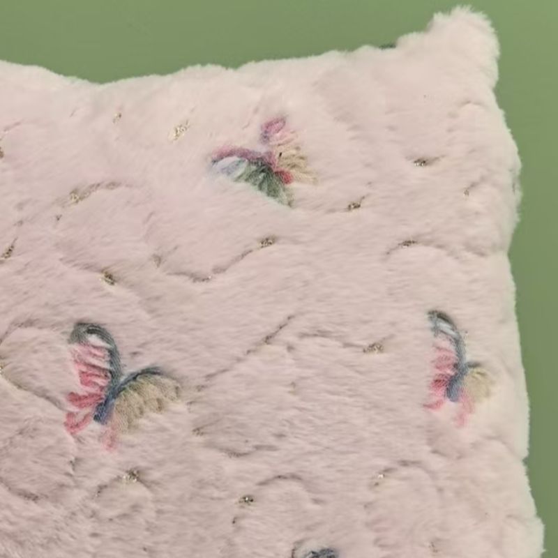 印花抱枕被一体式沙发靠垫 枕套配套 仿兔毛材质温馨舒适家居装饰品白底实物图