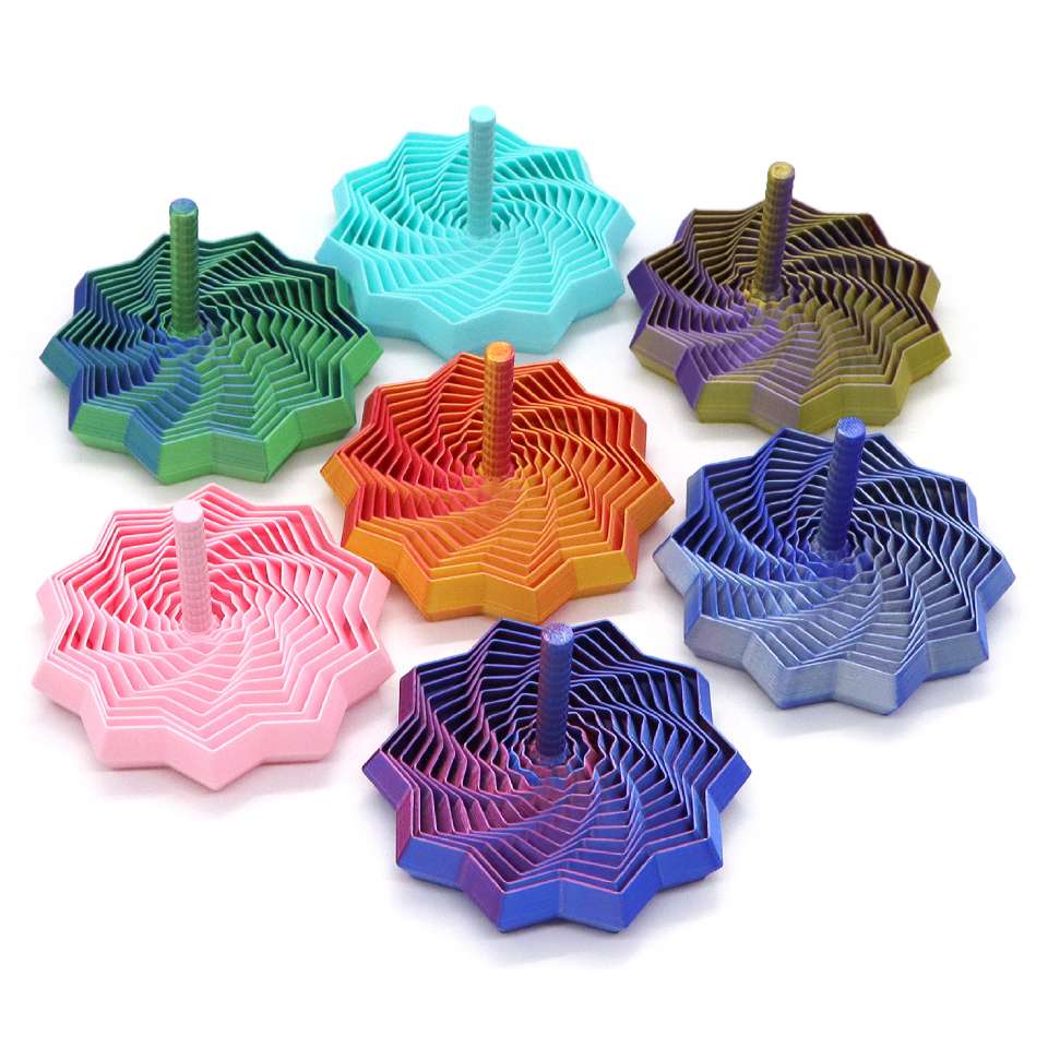 New 3D dreamy and versatile radish Tower magic geometric three-dimensional desktop spiral children's stress-relieving cross-border toy