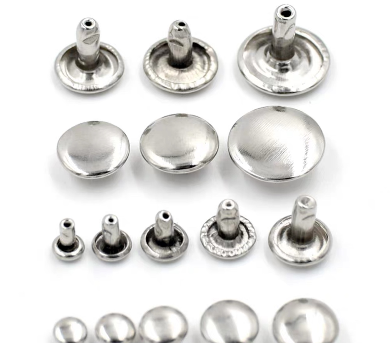 4-12mm DIY金属双面铆钉子母柳钉帽钉装饰钉子撞钉柳丁修鞋配件扣配件