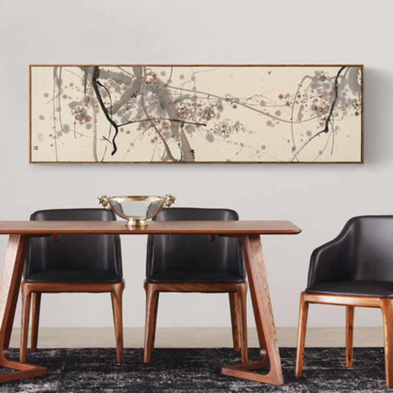 新中式客厅卧室书房装饰画 沙发背景墙画绿植物挂画 春生